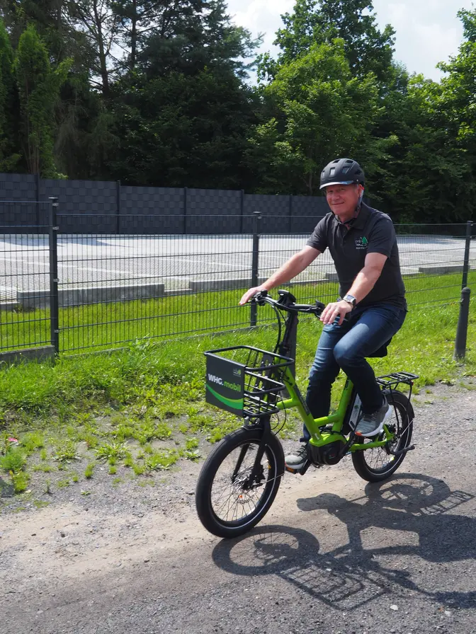 E-Bike in Fahrt