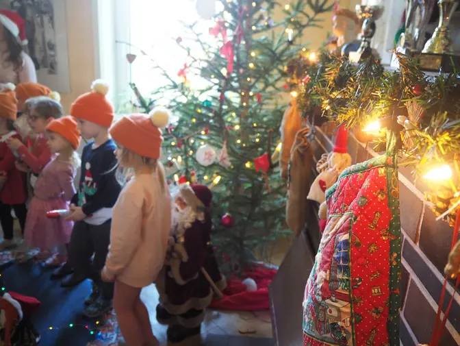 schokoladige WHG.Weihnachtsgrüße an die Kita Villa Kunterbunt